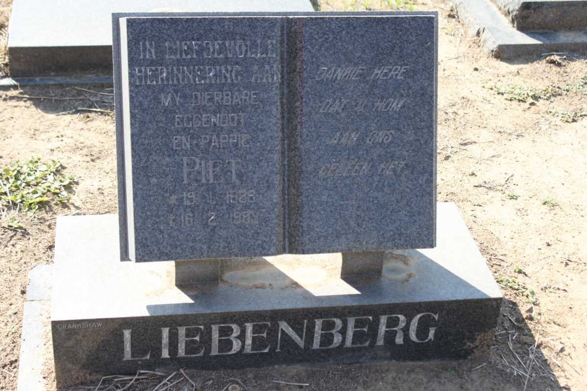 LIEBENBERG Piet  1923-19??