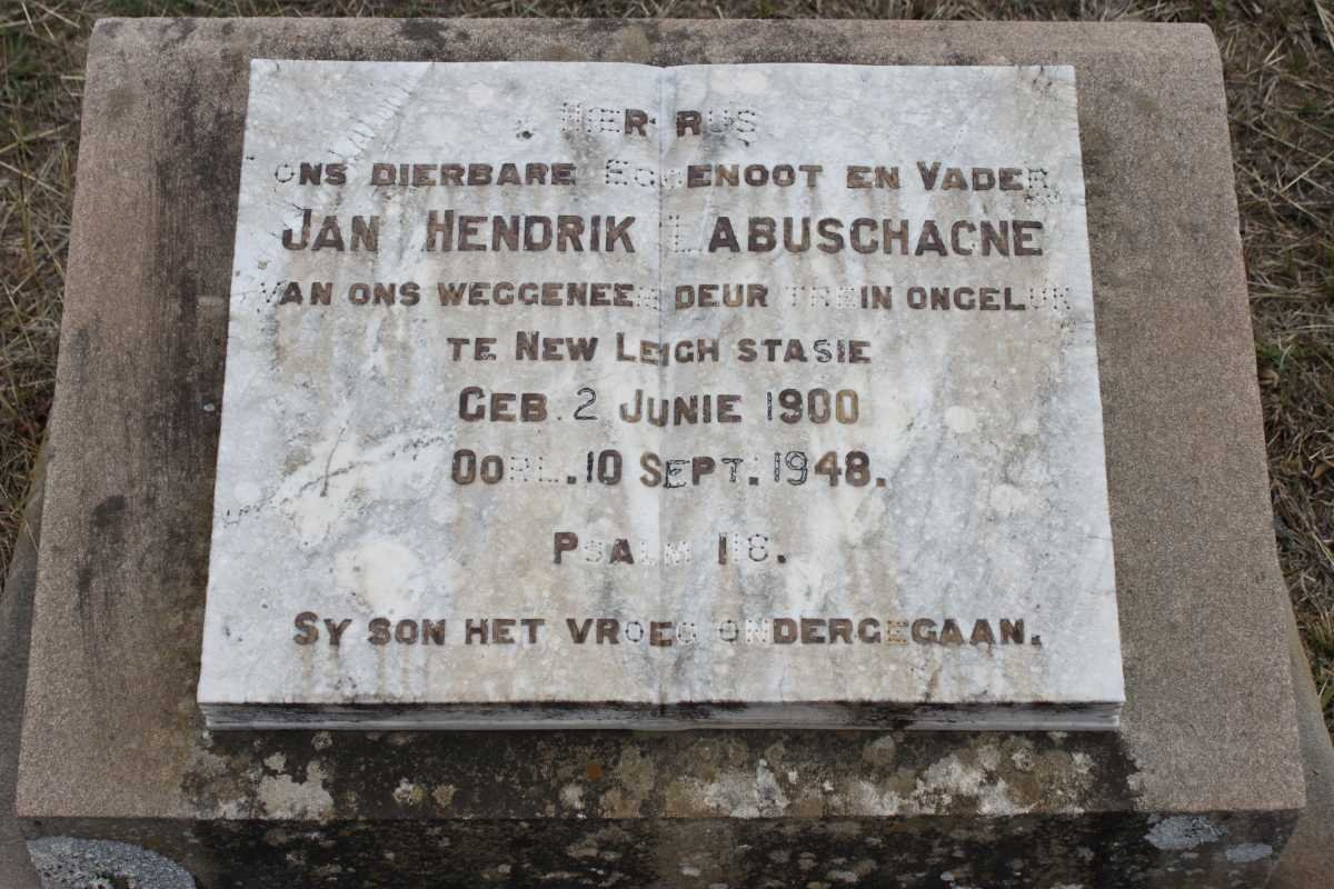 LABUSCHAGNE Jan Hendrik 1900-1948