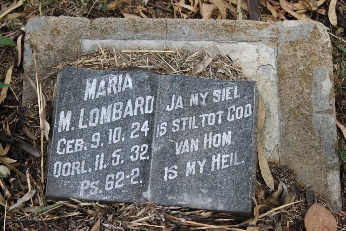 LOMBARD Maria M. 1924-1932