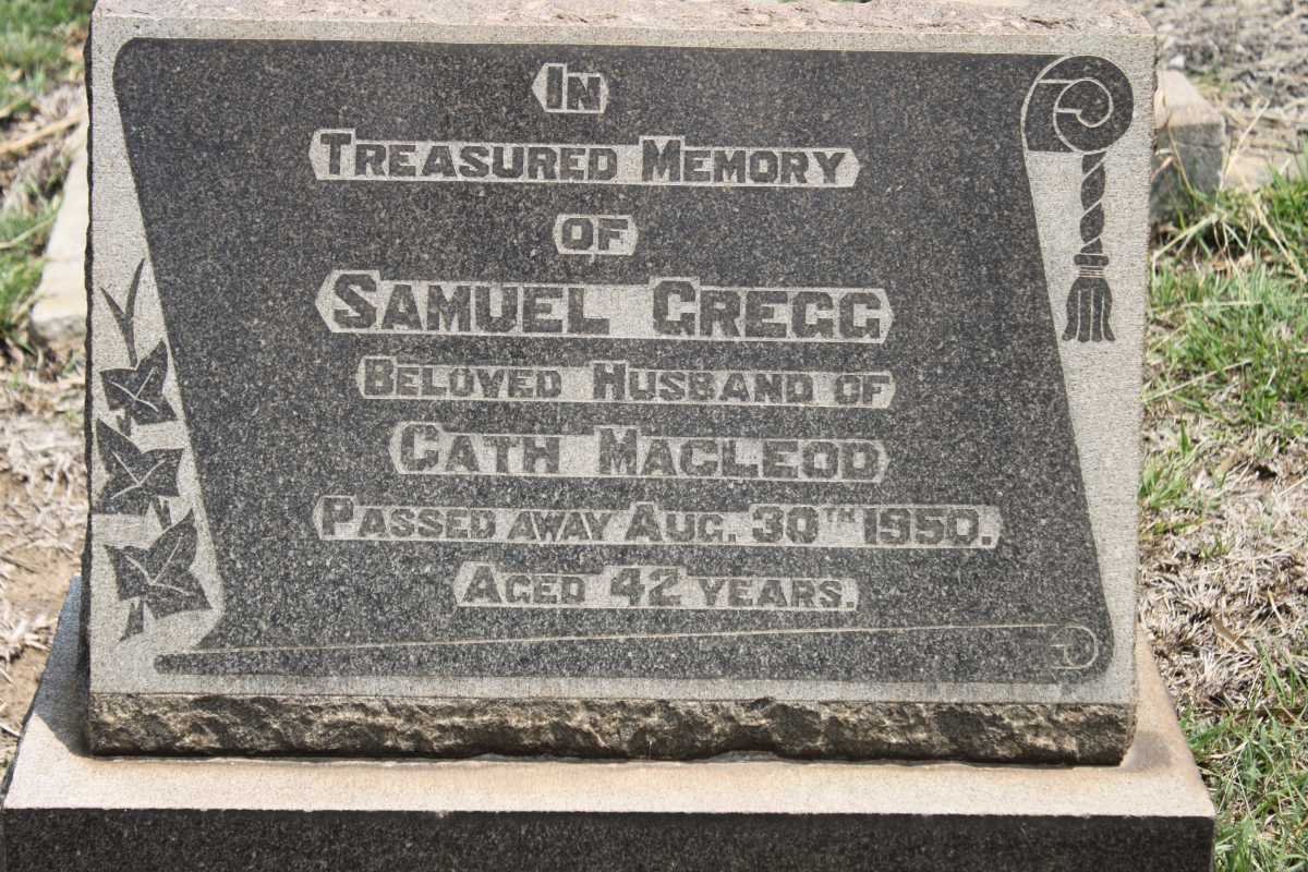 MACLEOD Samuel  Gregg -1950