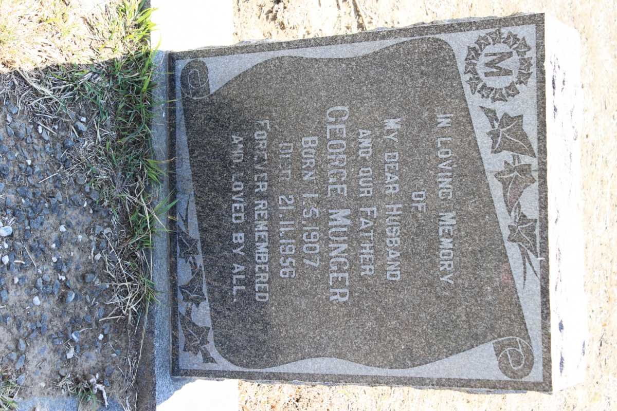 MUNGER George 1907-1956