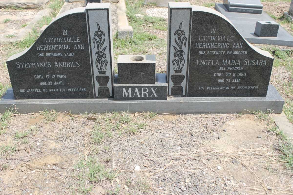 MARX Stephanus Andries  -1969 &amp; Engela Maria Susara RUTHVEN -1950