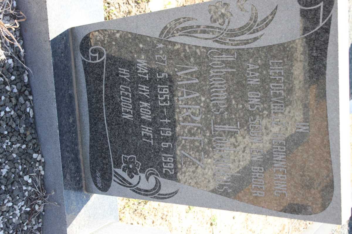 MARITZ Johannes Lodewikus 1953-1992