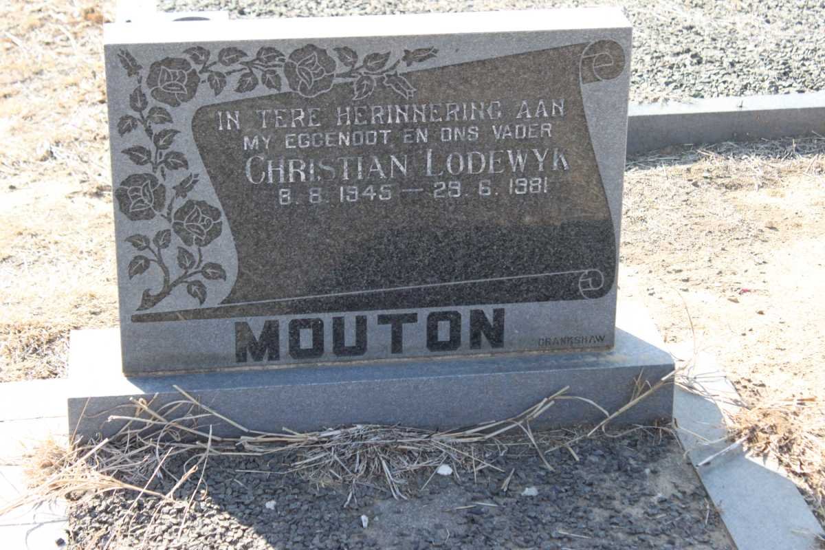 MOUTON Christian Lodewyk 1945-1981