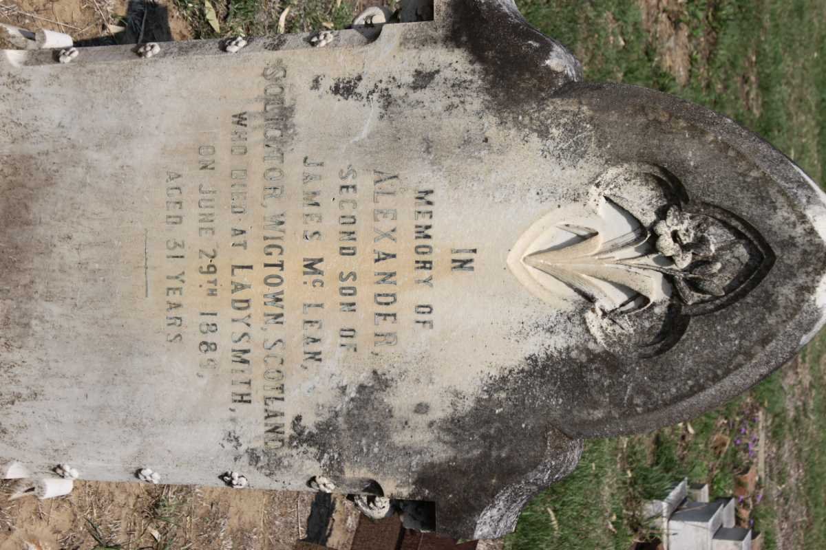 McLEAN Alexander -1886