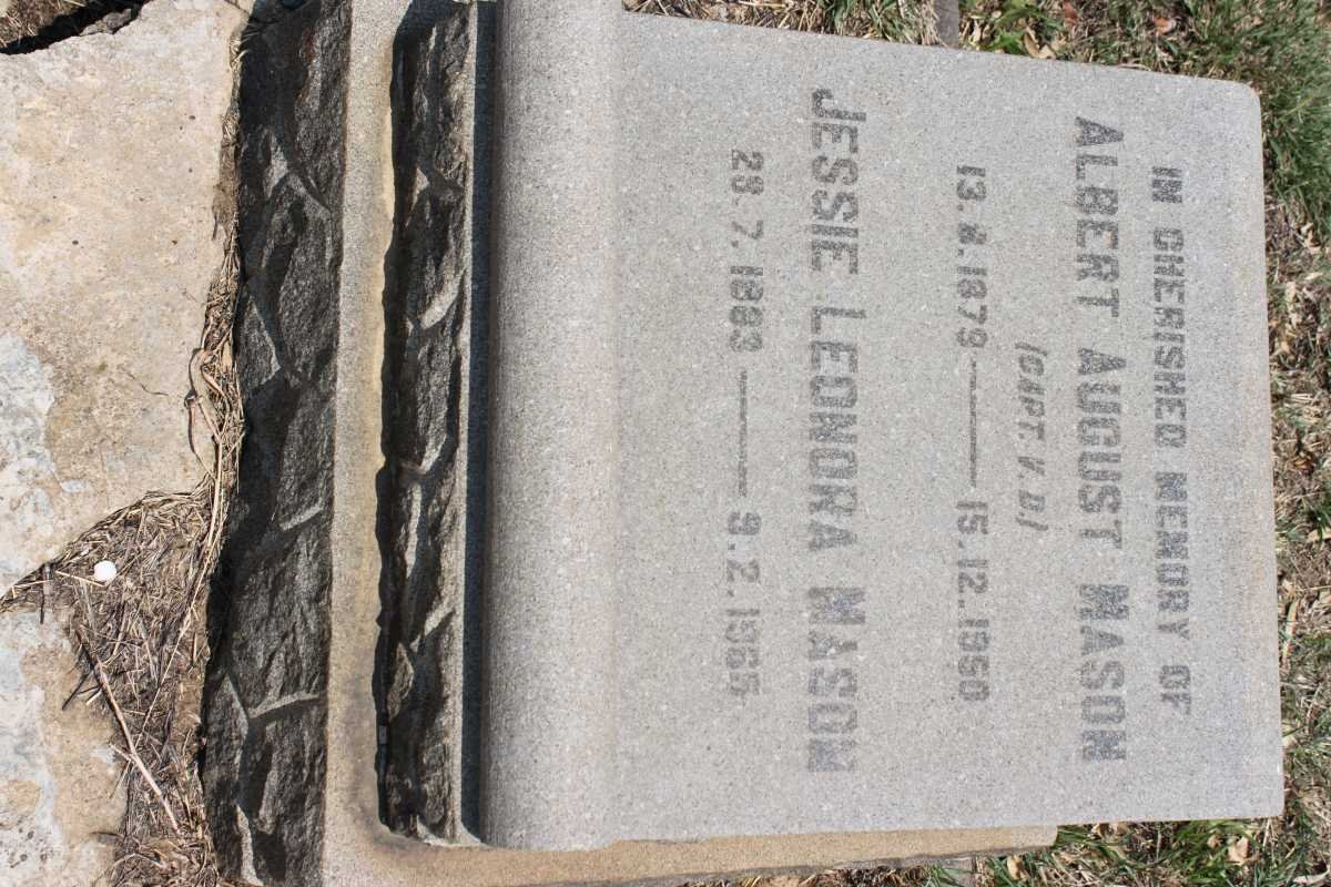 MASON Albert August 1879-1950 &amp; Jessie Leonora 1883-1965