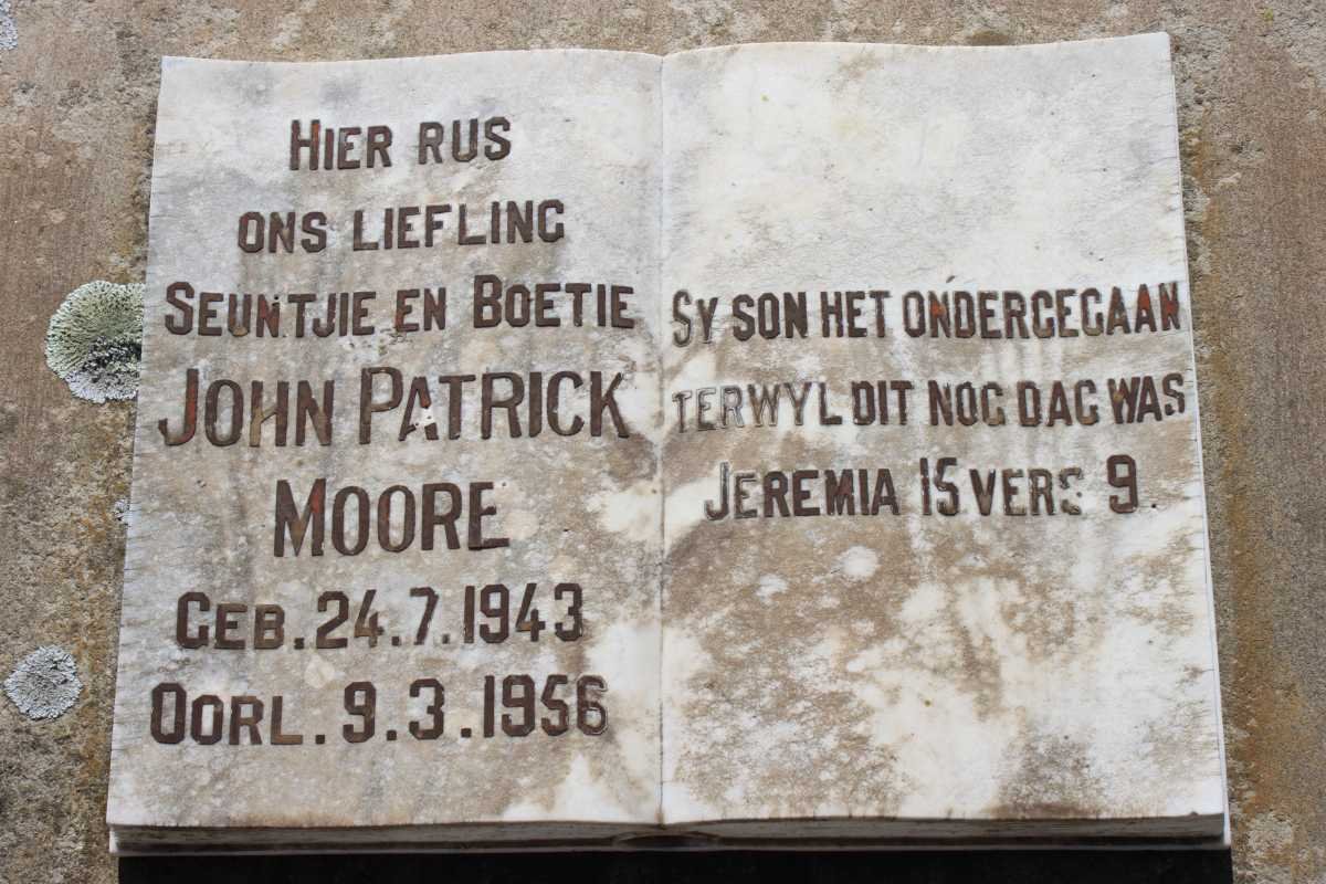 MOORE John Patrick 1943-1956