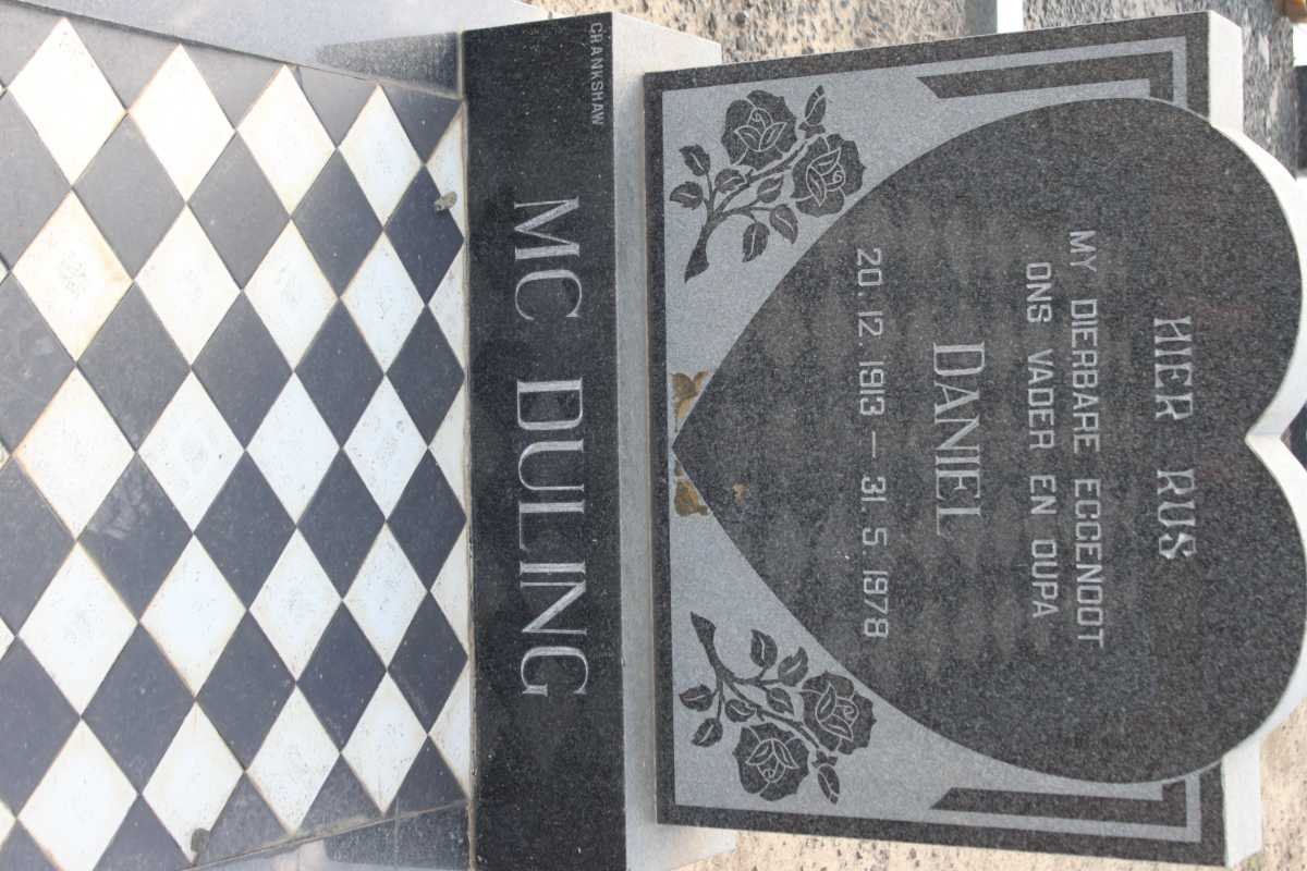 McDULING Daniel 1913-1978