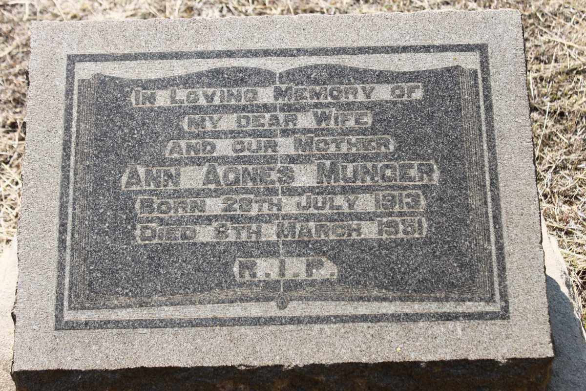 MUNGER Ann Agnes 1913-1951
