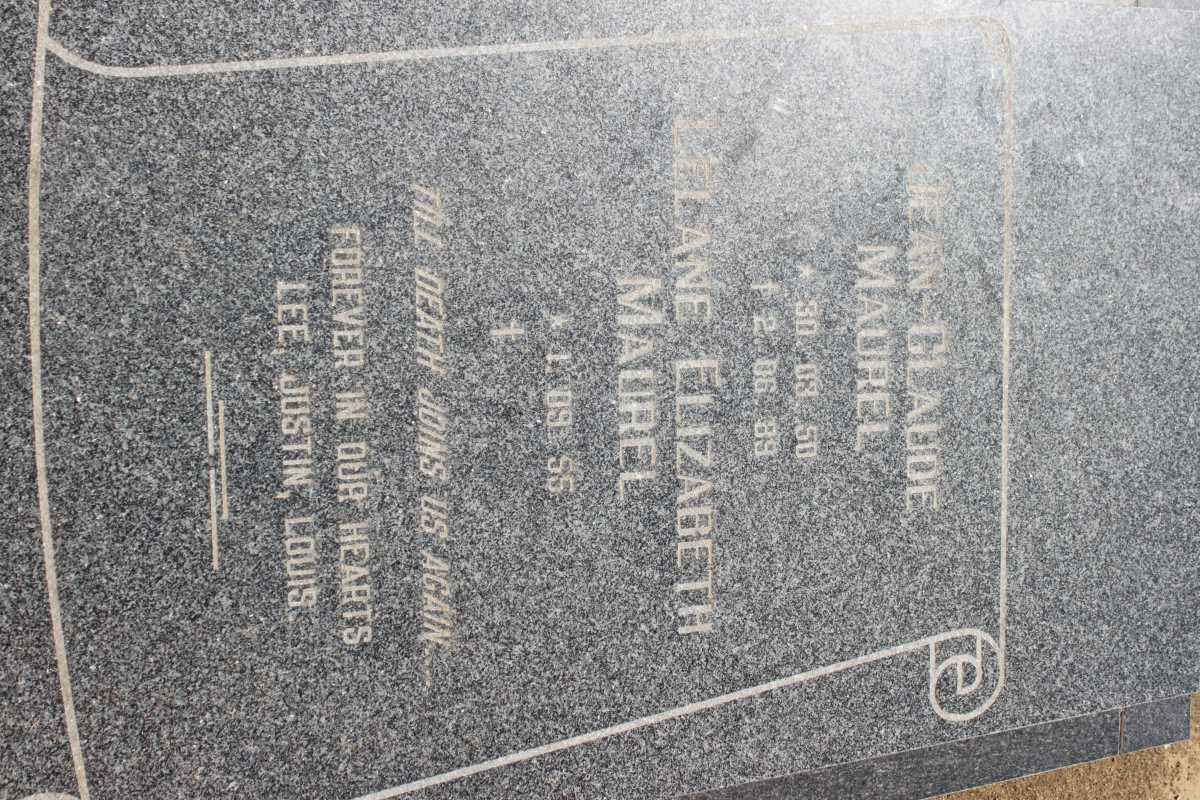 MAUREL Jean-Claude 1950-1989 &amp; Lelane Elizabeth 1955-