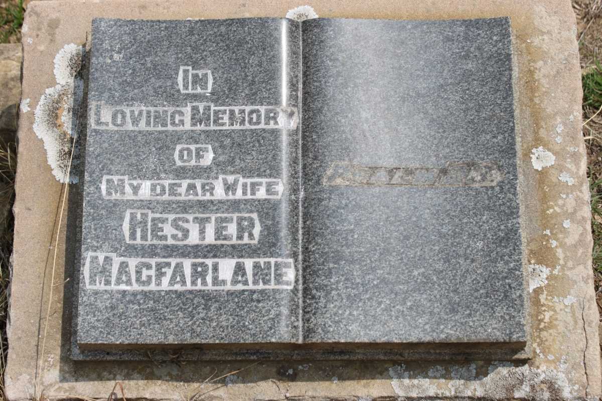 MACFARLANE Hester 