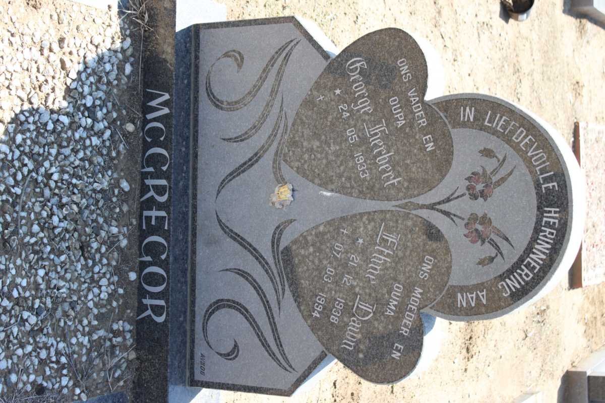 McGREGOR George Herbert 1933- &amp; Ethne Dawn 1938-1994