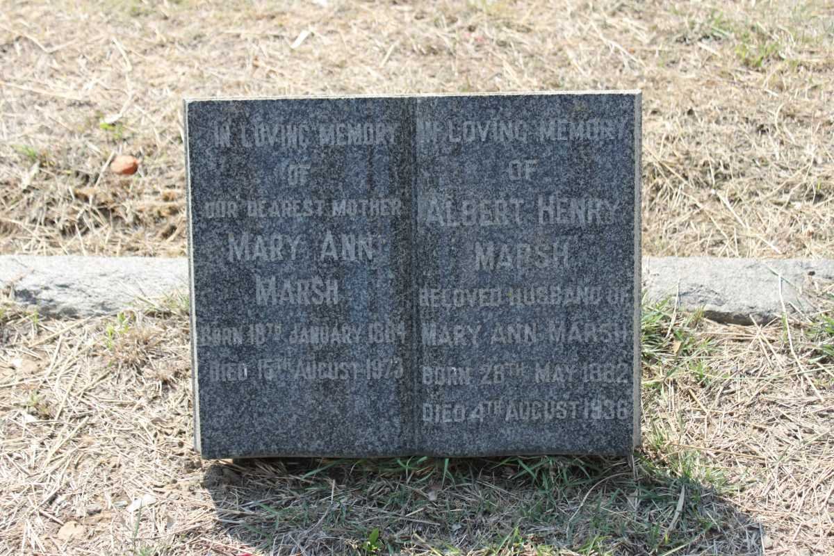 MARSH Albert Henry 1882-1936 &amp; Mary Ann 1884-1973