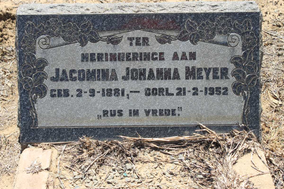 MEYER Jacomina Johanna 1881-1952
