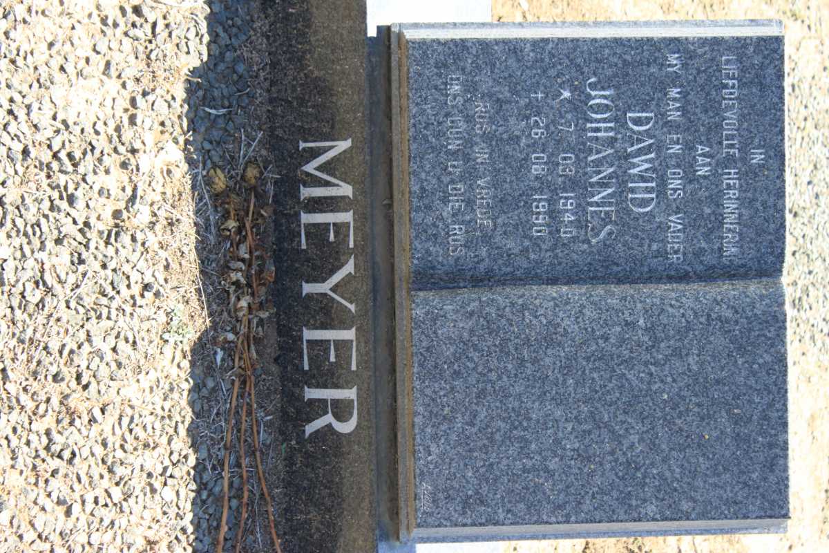 MEYER Dawid Johannes 1940-1990