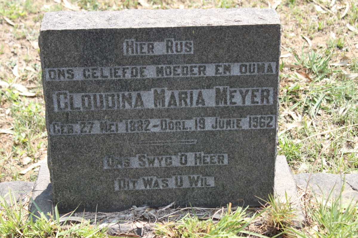 MEYER Gloudina Maria 1882-1962