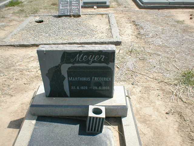 MEYER Marthinus Frederick 1928-1968