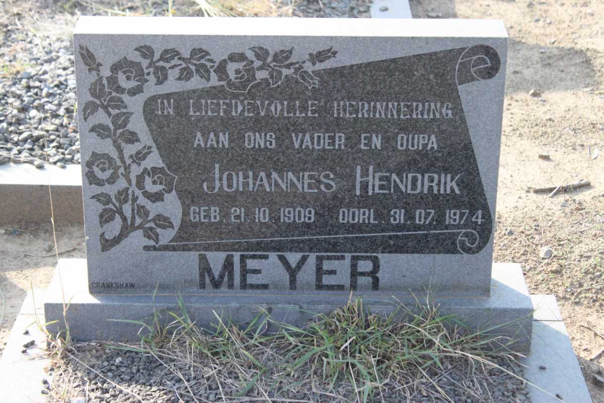 MEYER Johannes Hendrik 1909-1974