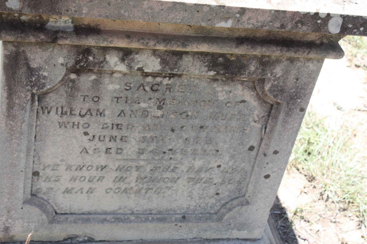 MURRAY William Anderson -1876