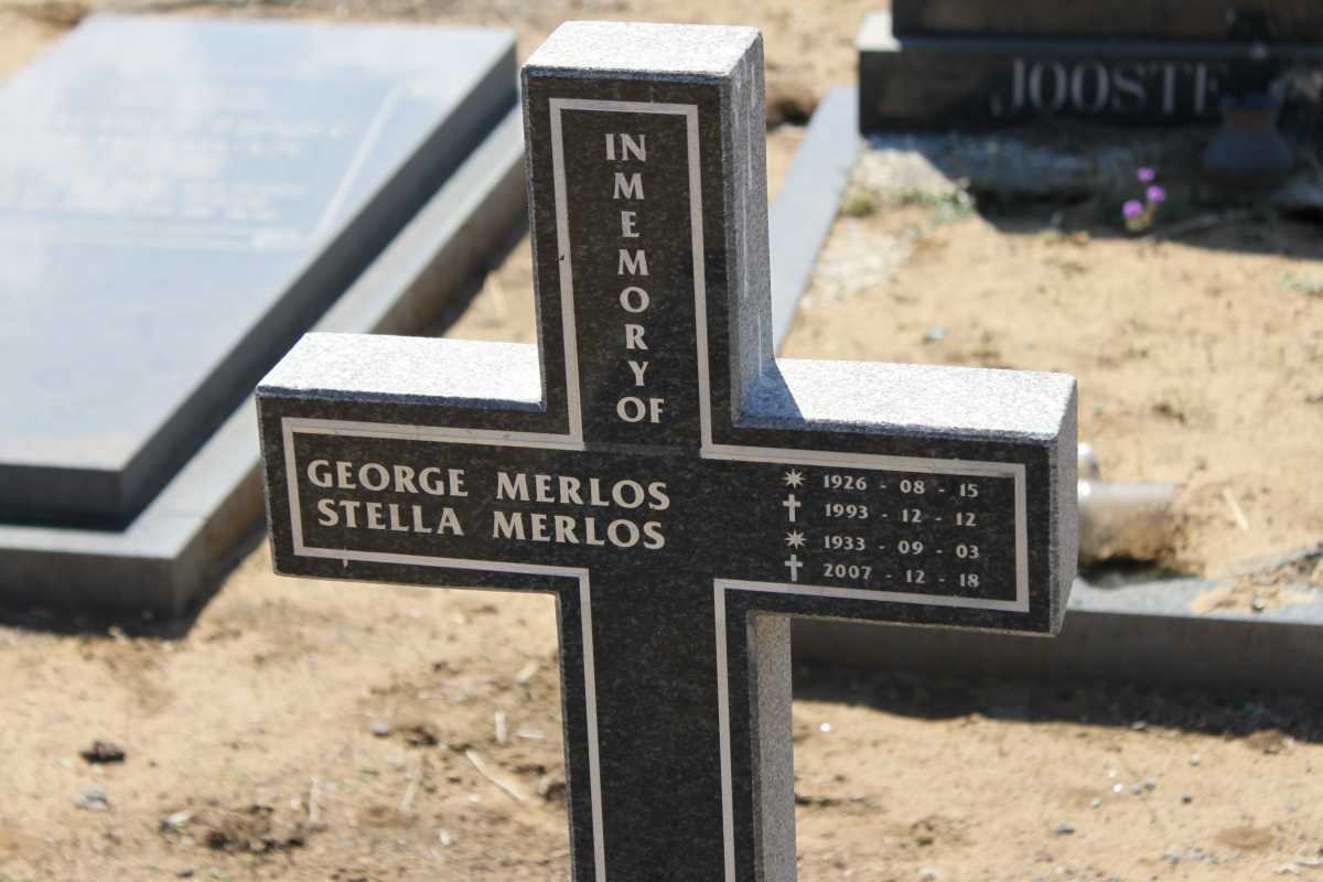 MERLOS George 1926-1993 &amp; Stella 1933-2007