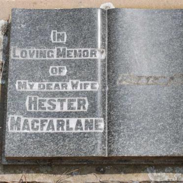MACFARLANE Hester 