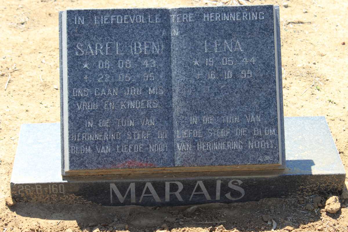 MARAIS Sarel 1943-1995 &amp; Lena 1944-1999
