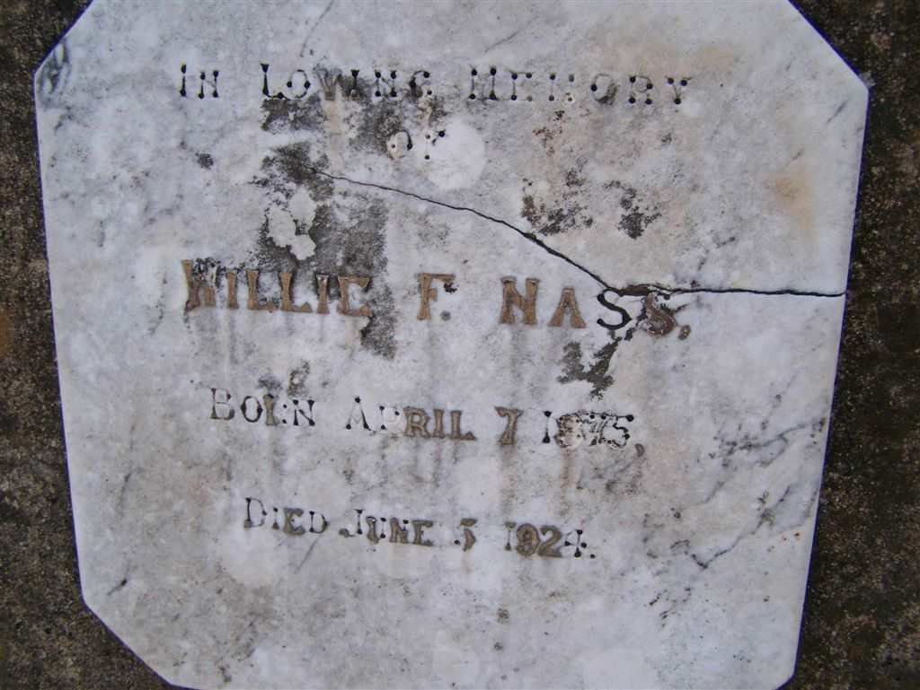 NASS Willie F. 1895-1924
