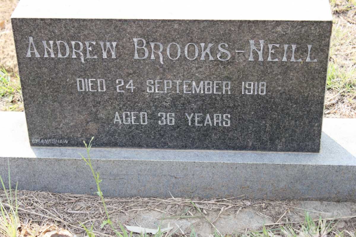 NEILL Andrew, BROOKS -1918
