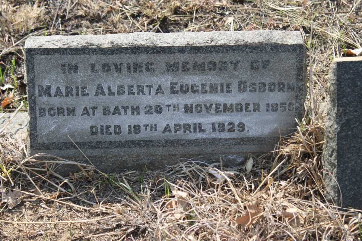 OSBORN Marie Alberta Eugenie 1856-1929
