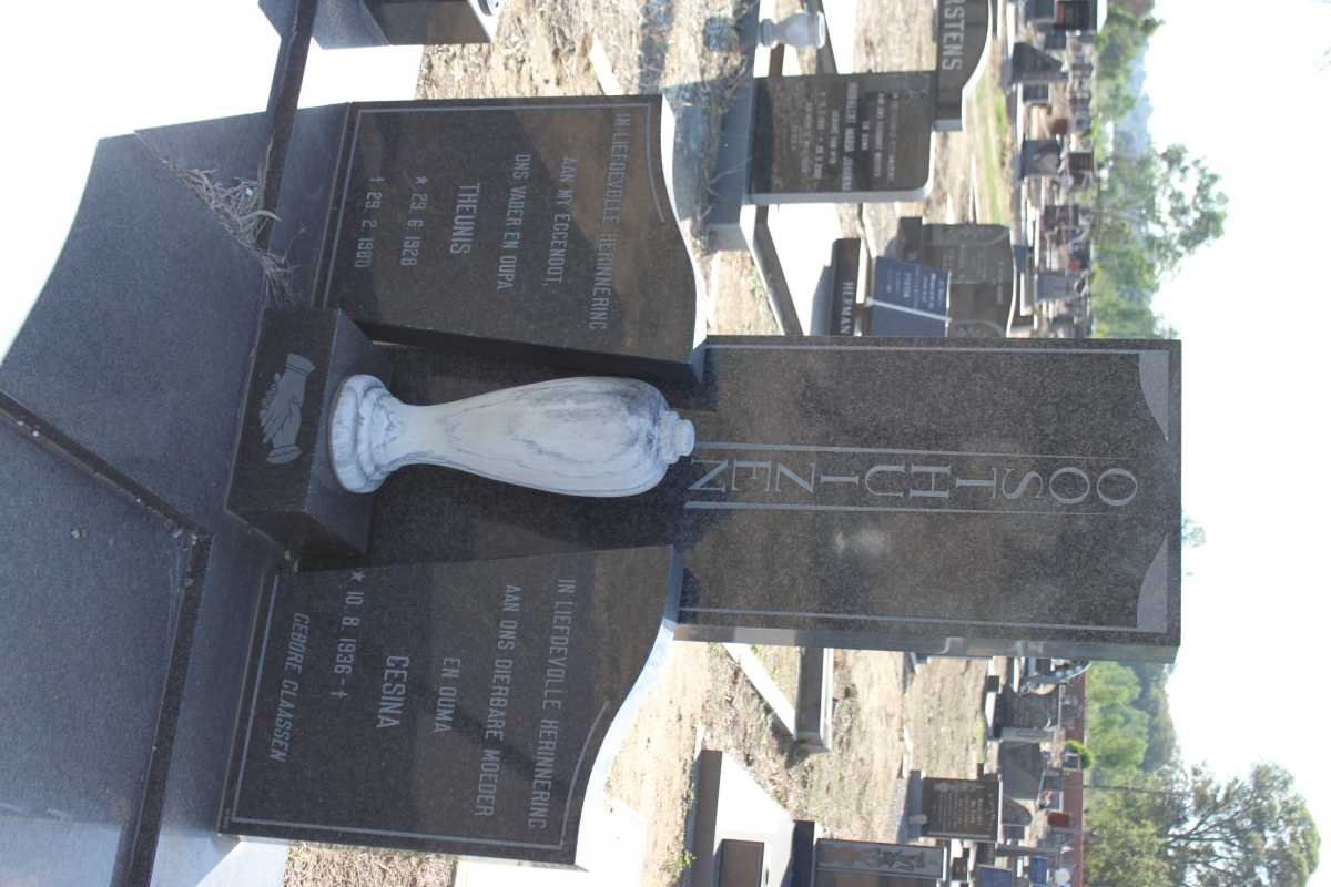 OOSTHUIZEN Theunis 1928-1980 &amp; Gesina 1936-