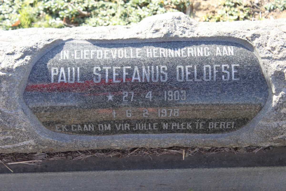 OELOFSE Paul Stephanus 1903-1978