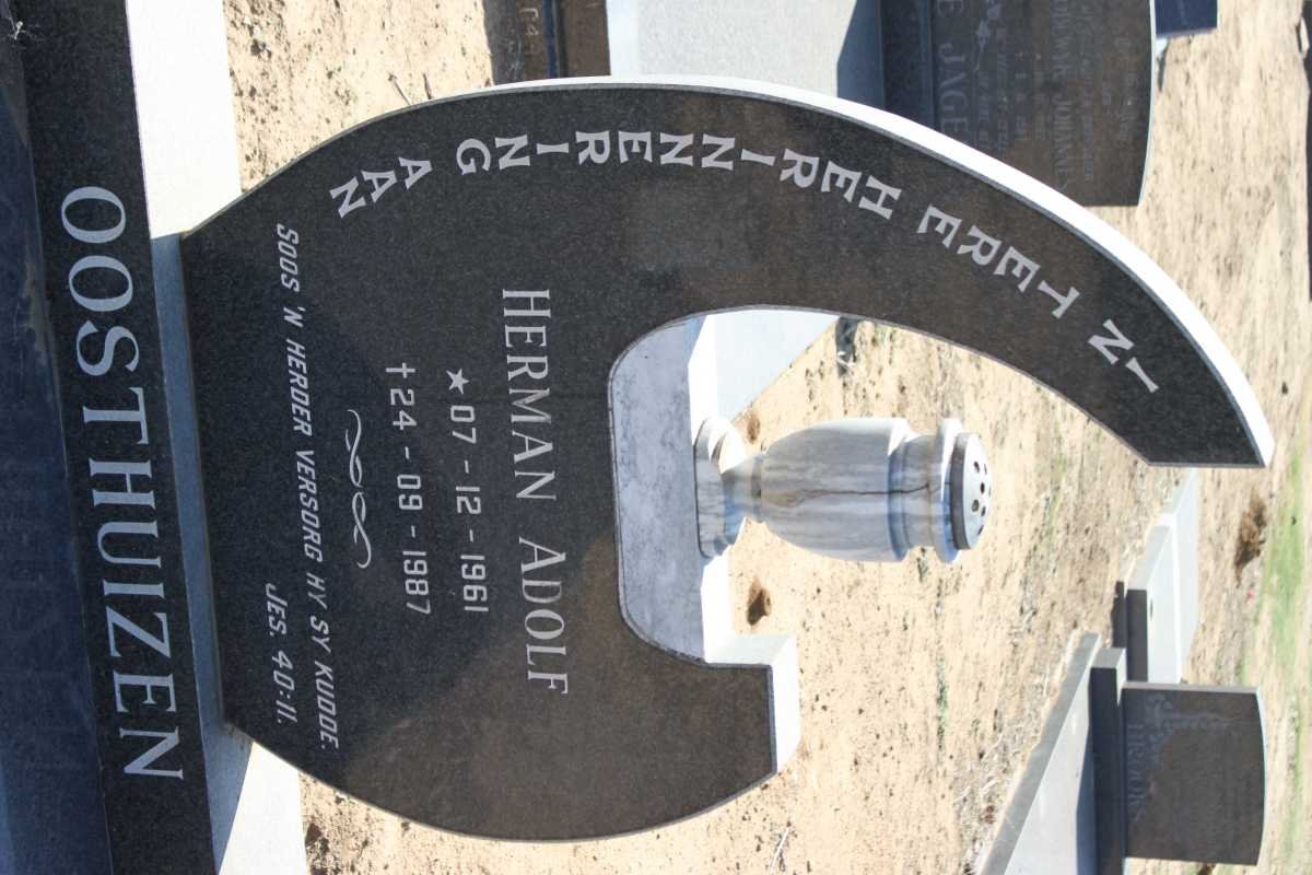 OOSTHUIZEN Herman Adolf 1961-1987