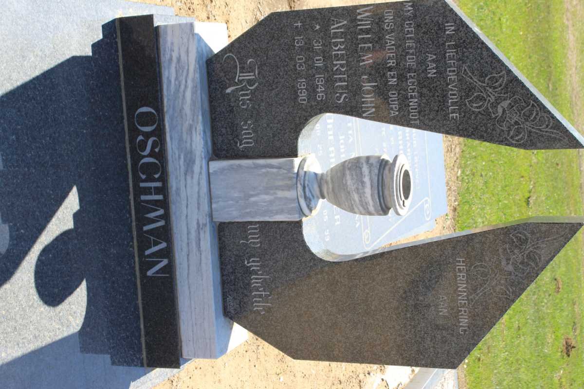OSCHMAN Willem John Albertus 1946-1990