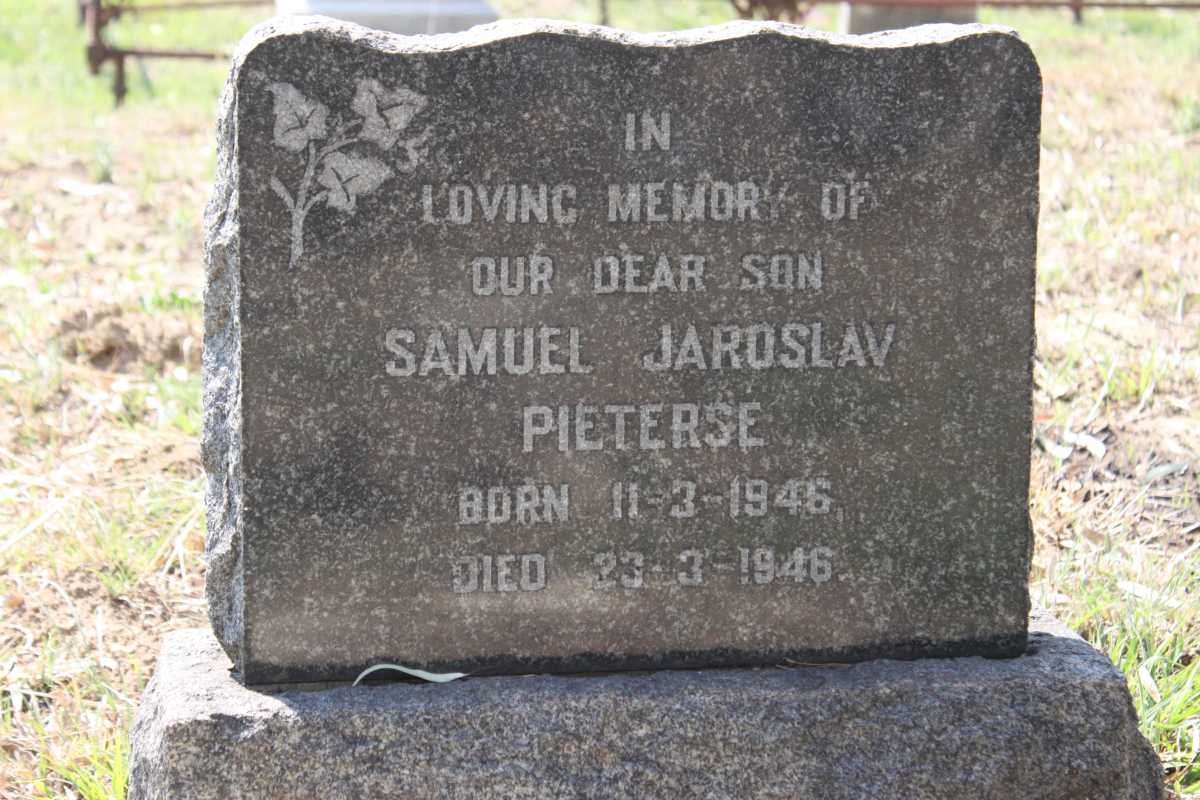 PIETERSE Samuel Jaroslav 1946-1946