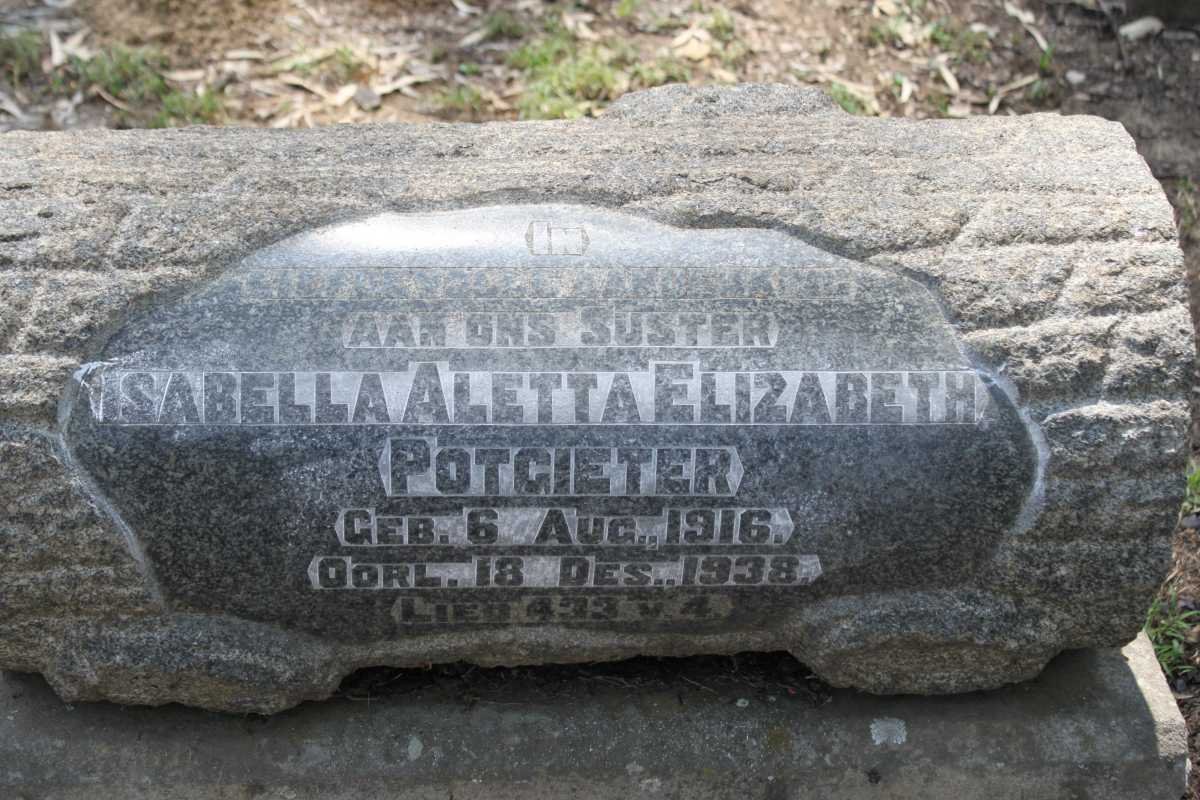 POTGIETER Isabella Aletta Elizabeth 1916-1938