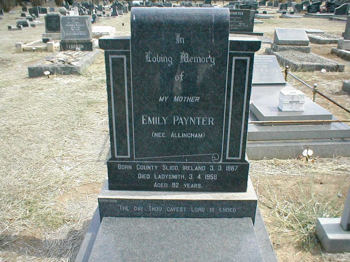 PAYNTER Emily nee ALLINGHAM 1867-1958