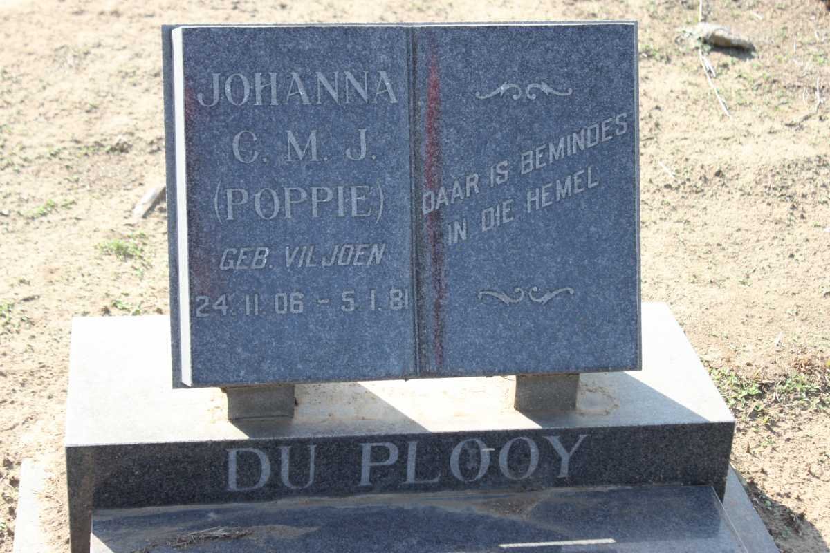 PLOOY Johanna C.M.J., du nee VILJOEN 1906-1981