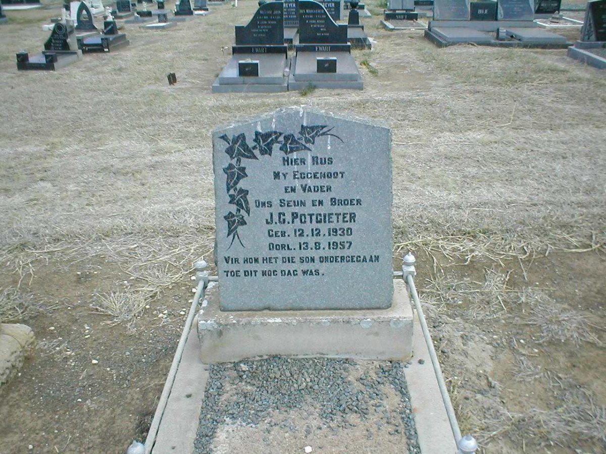 POTGIETER J.G. 1930-1957