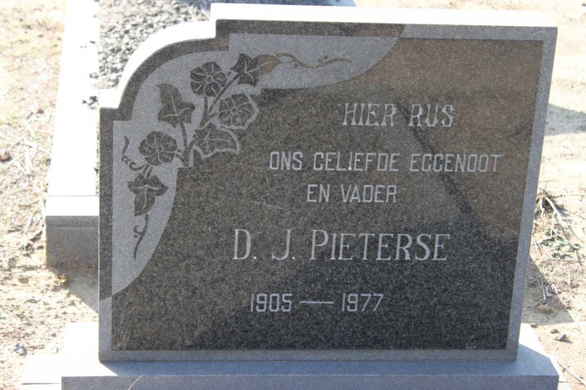 PIETERSE D.J. 1905-1977