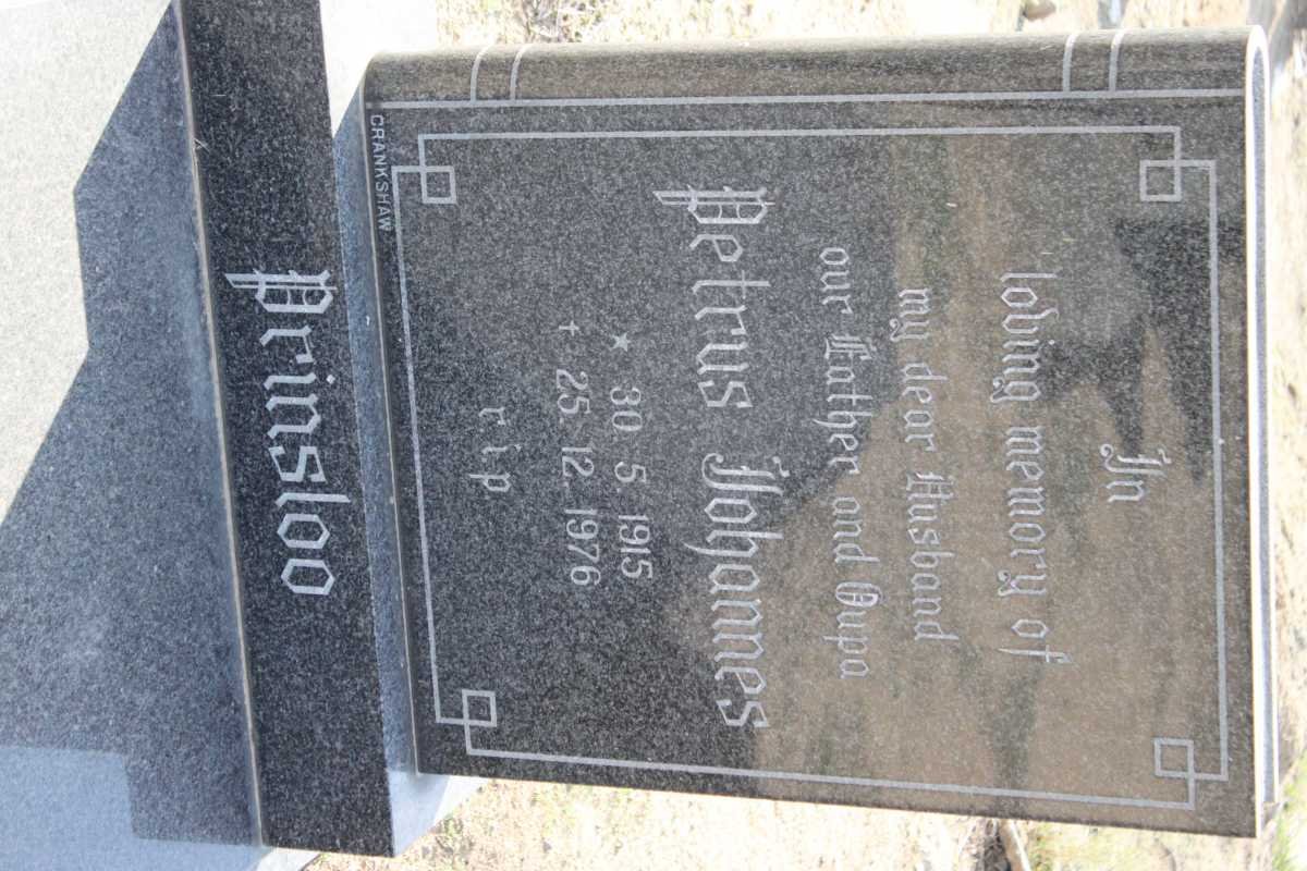 PRINSLOO Petrus Johannes 1915-1976