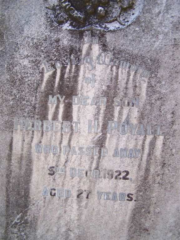 POVALL Herbert H. -1922