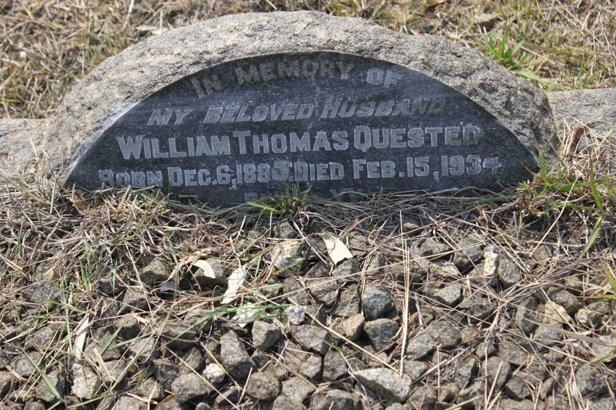 QUESTED William Thomas 1885-1934