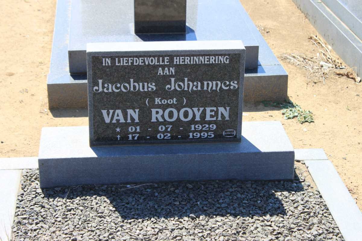 ROOYEN Jacobus Johannes, van 1929-1995