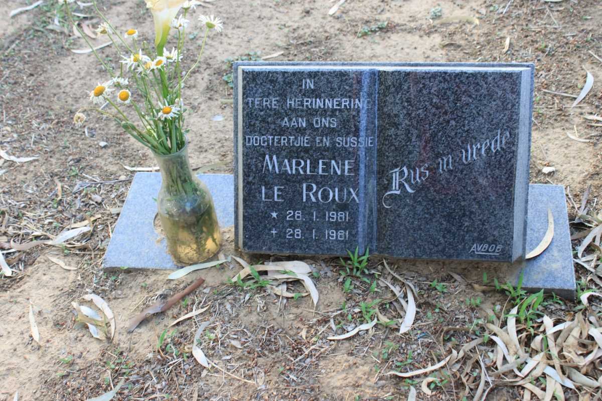 ROUX Marlene, le 1981-1981