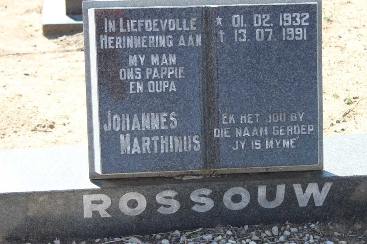 ROSSOUW Johannes Marthinus 1932-1991