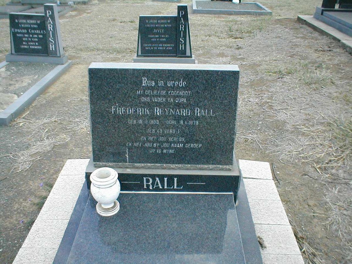 RALL Frederik Reynard 1893-1978