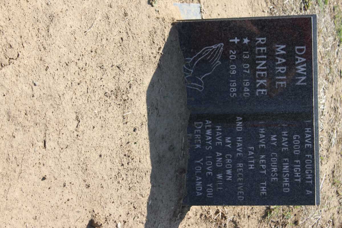 REINEKE Dawn Marie 1940-1985