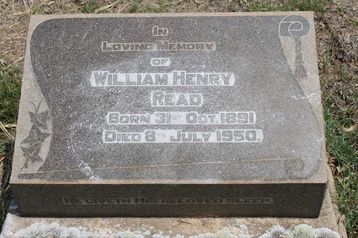 READ William Henry 1891-1950
