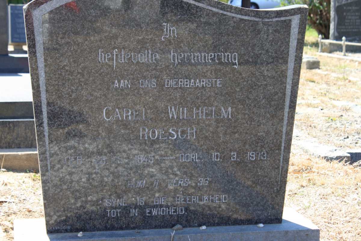 ROESCH Carel Wilhelm 1945-1973