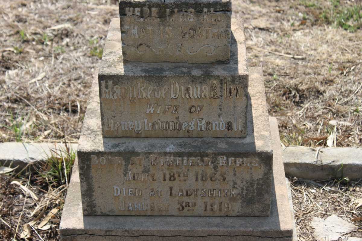 RANDALL Mary ? Diana E? 1865-1919